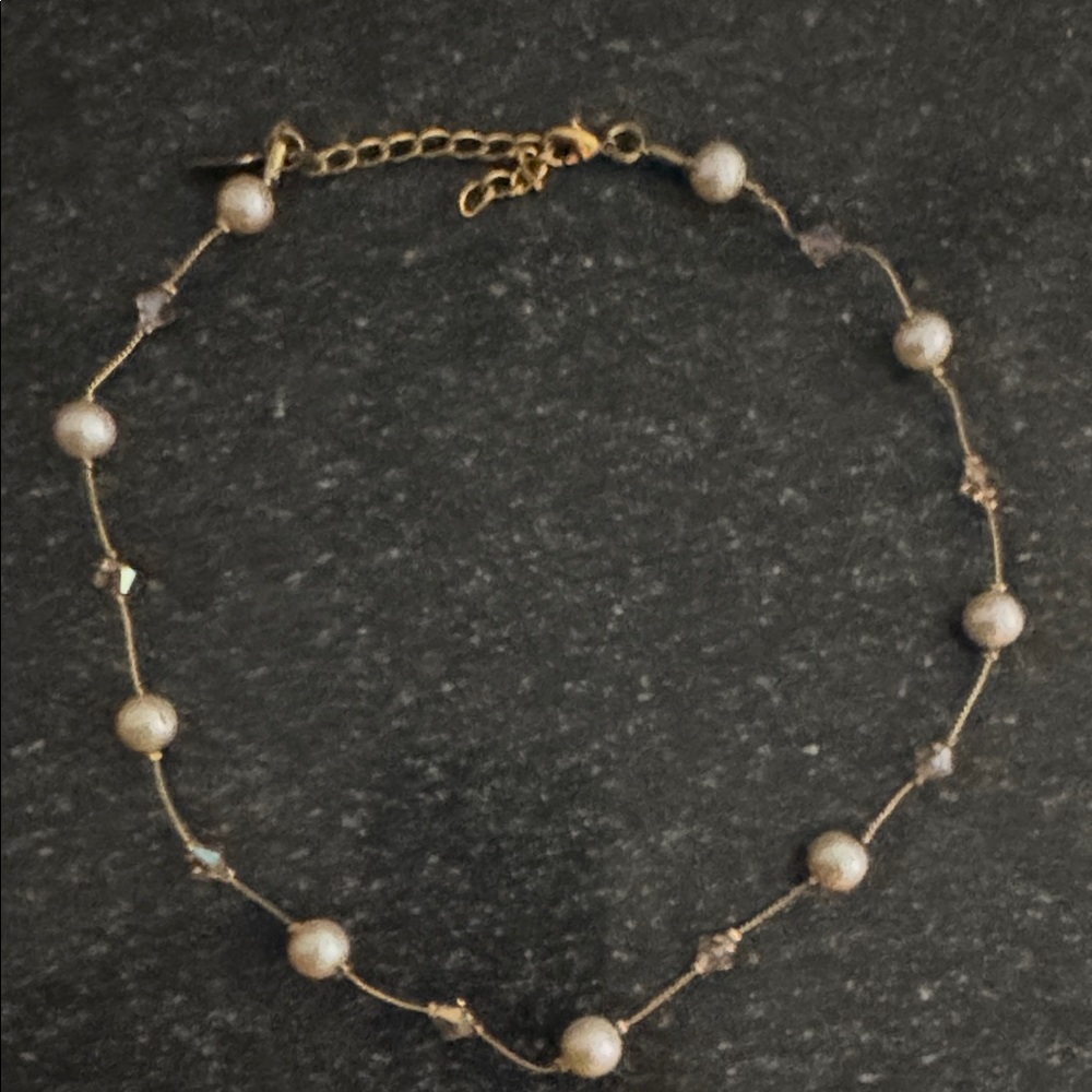 Elegant Gold and Silver Beaded Necklace